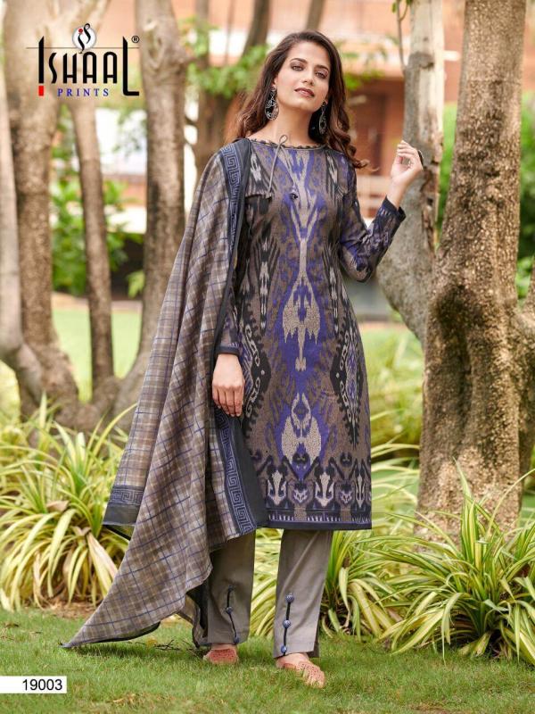 Ishaal Gulmohar 19 Fancy Pure Lawn Karachi Cotton Dress Materials